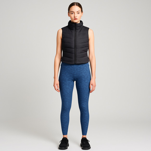 90 Degree By Reflex Pants - 90 Degree by Reflex Blue Spacedye Capri Yoga Pants Small